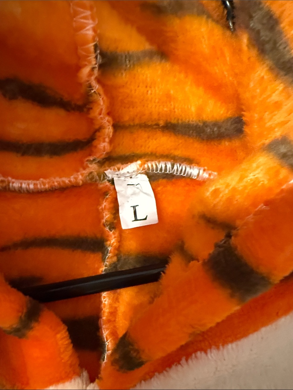 Orange Tiger Onesie with Hood - Picture 4 of 7